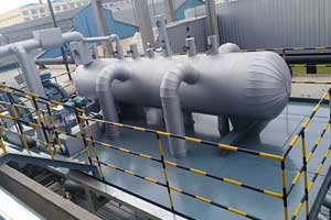 山东某钢铁厂与我企业合作相变式余热回收器提高锅炉效率